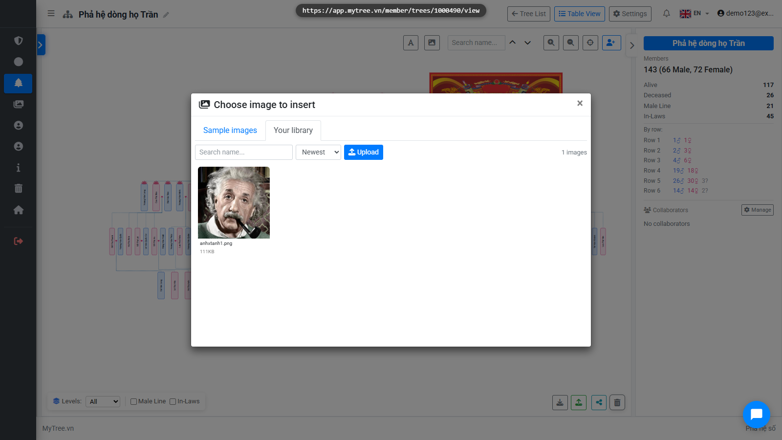 Upload Image to Library